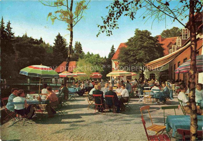 Leopoldstal Lippe Waldhotel Pension Silbermuehle Terrasse
