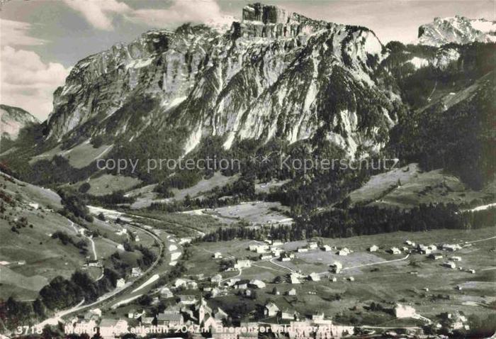 Mellau Vorarlberg AT Panorama Blick gegen Kanisfluh Bregenzerwald