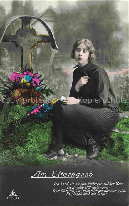 Foto PH Paris Nr. 6260/1 Am Elterngrab