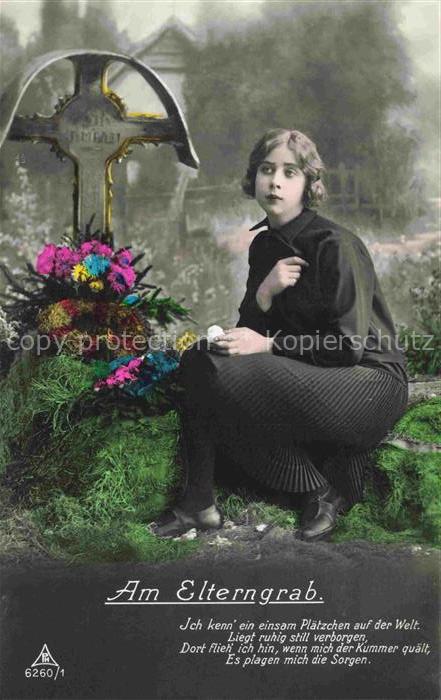Foto PH Paris Nr. 6260/1 Am Elterngrab