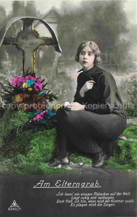 Foto PH Paris Nr. 6260/1 Am Elterngrab