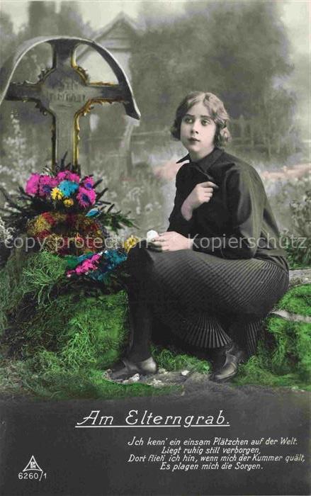 Foto PH Paris Nr. 6260/1 Am Elterngrab