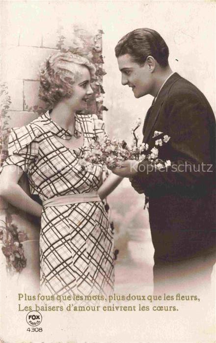 Foto FOX Paris Nr. Les baisers Paar Bluetenzweig