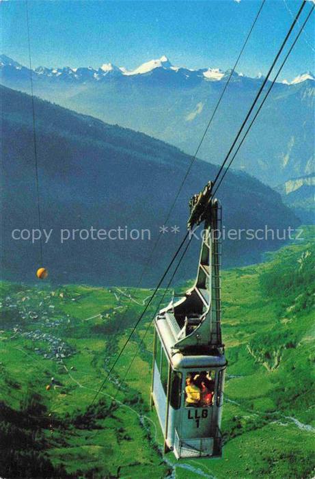 Seilbahn Cable-Car Telepherique Leukerbad Gemmipass Weishorn Matterhorn