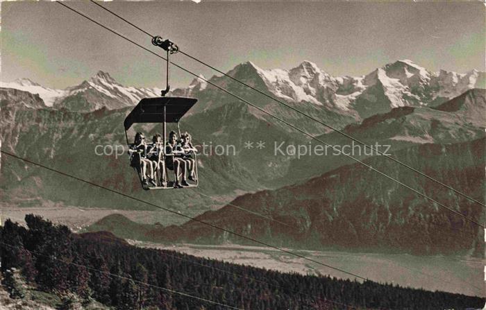 Sessellift Chairlift Telesiege Beatenberg Niederhorn