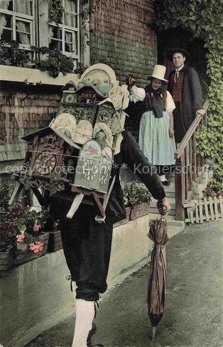 Uhren Clock Horloge Orologio Reloj-- Schwarzwaelder haendler Uhrenjockele