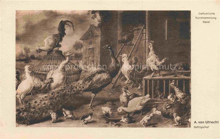UTRECHT van A. Kuenstlerkarte Gefluegelhof