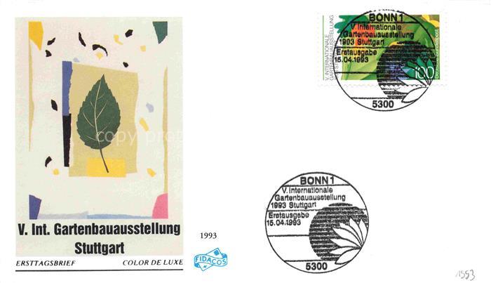 IGA Gartenbauaustellung International Stuttgart Ersttagsbrief