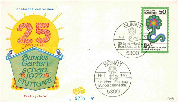 BUGA Bundesgartenschau Stuttgart 25 Jahre Ersttagsbrief Brief