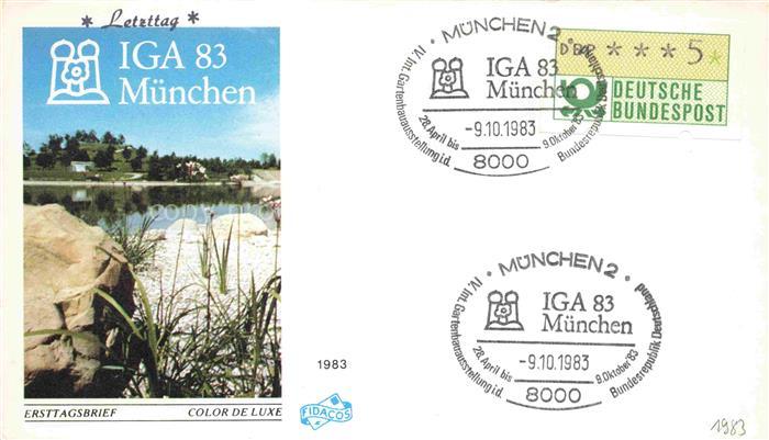 IGA Gartenbauaustellung International Muenchen Brief