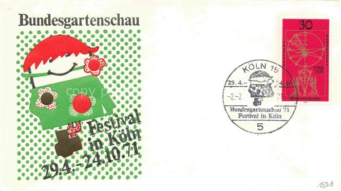 BUGA Bundesgartenschau Festival in Koeln Brief