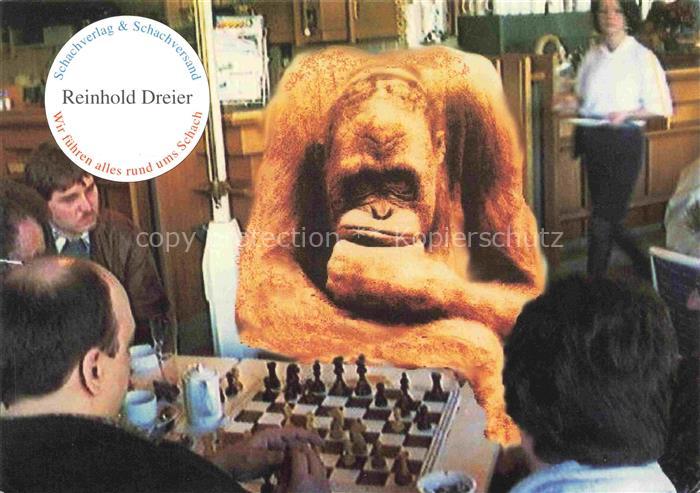 Schach Chess Echecs (auf Postkarte)-- Ludwigshafen  Rheinhold Dreier