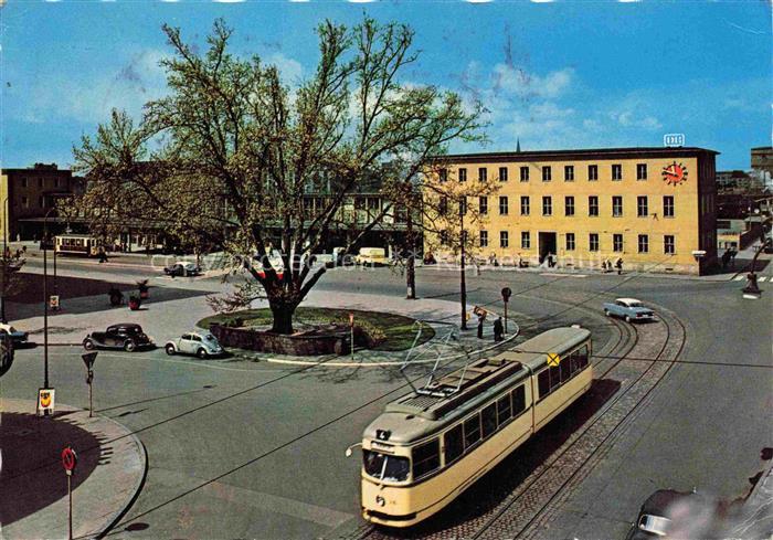 STRAssENBAHN Tramway-- Ludwigshafen Platz am Hauptbahnhof