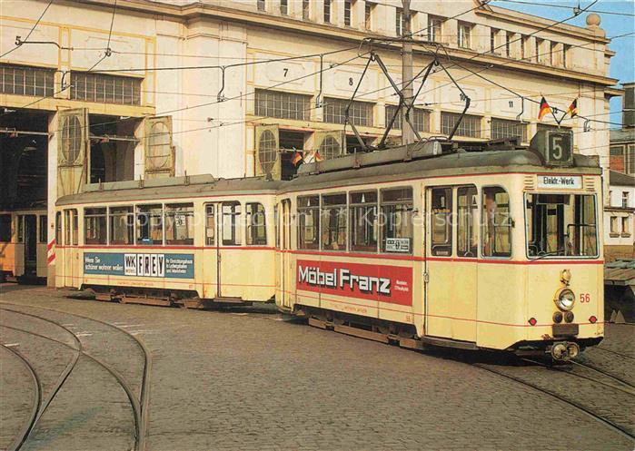 STRAssENBAHN Tramway-- Ludwigshafen Rhein Neckar Platz Triebwagen