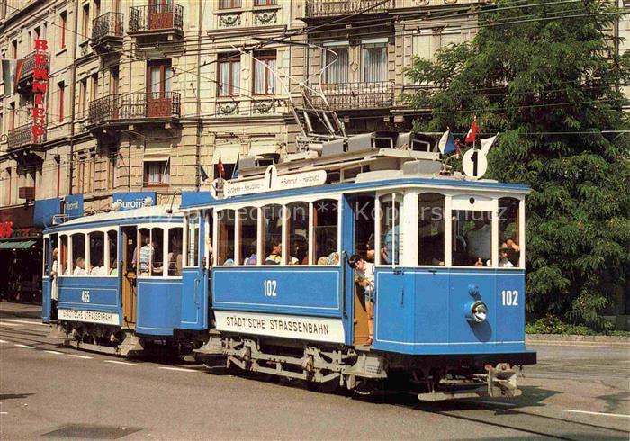 STRAssENBAHN Tramway-- Zuerich VBZ TMZ Motorwagen Ce 2/2 102