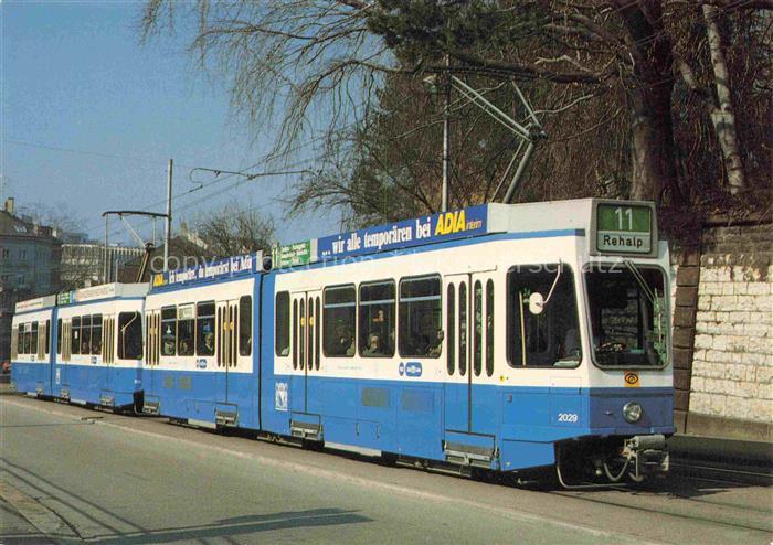 STRAssENBAHN Tramway-- Zuerich VBZ Triebwagen Be 4/6