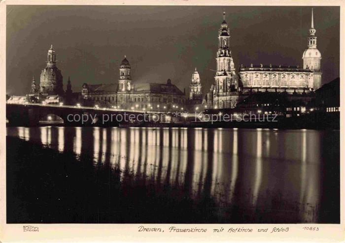 Foto Hahn Nr. 10853 Dresden Frauenkirche Hofkirche Schloss