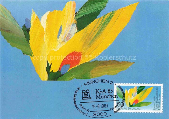 IGA Gartenbauaustellung International Muenchen Maximumkarte