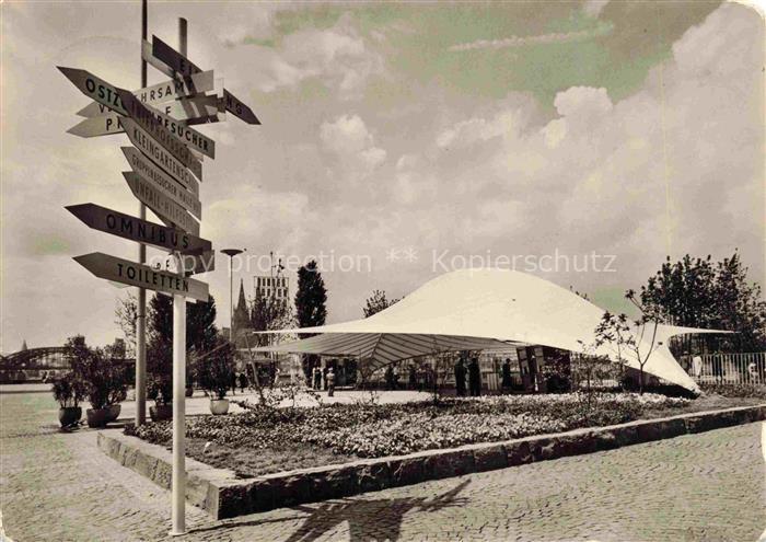BUGA Bundesgartenschau Koeln Haupteingang Glaswollezelt