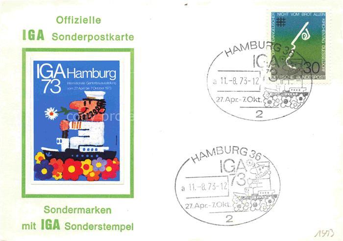 IGA Gartenbauaustellung International Sondermarke Hamburg