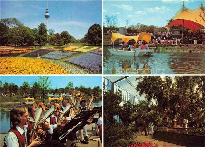 BUGA Bundesgartenschau Mannheim Luisenpark Blumenanlage Fernsehturm Seebuehne Go