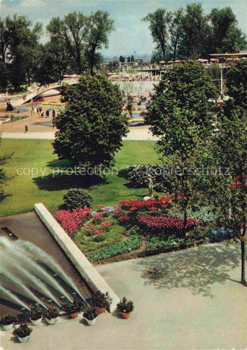 BUGA Bundesgartenschau Koeln Wasserspiel am Staatenhaus