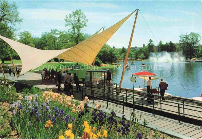 BUGA Bundesgartenschau Karlsruhe Zeltsegel Gondoltta Anlegestelle