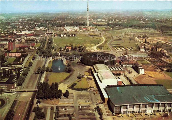BUGA Bundesgartenschau Dortmund Fernsehturm Westfal halle Blick von Oben
