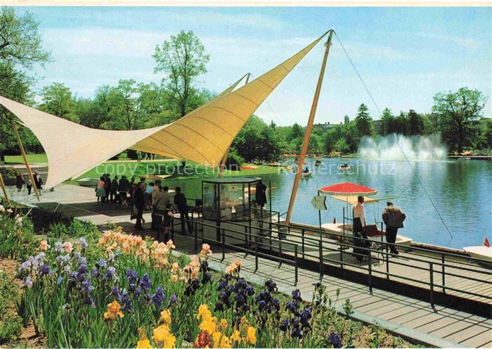 BUGA Bundesgartenschau Karlsruhe Jrisbluehen Gondolette Anlegestelle