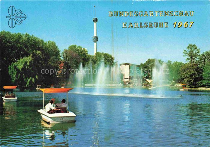 BUGA Bundesgartenschau Karlsruhe Springende Wasser Stadtgartensee