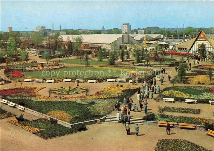 BUGA Bundesgartenschau Dortmund Blumengarten Brunnenhof Zeltgaststaette