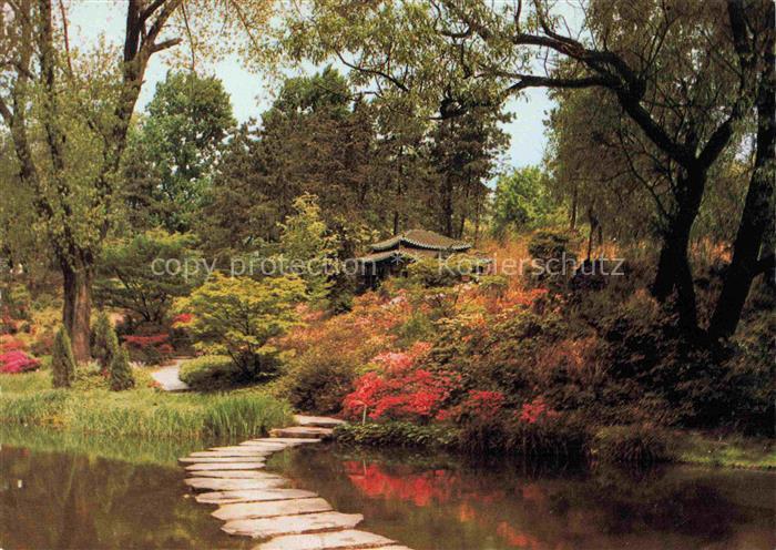 BUGA Bundesgartenschau Dortmund Azaleenbluete Japangarten Teehaus