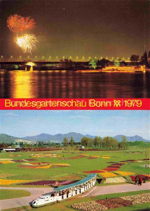 BUGA Bundesgartenschau Bonn Feuerwerk Rheinaue Blumenbahn