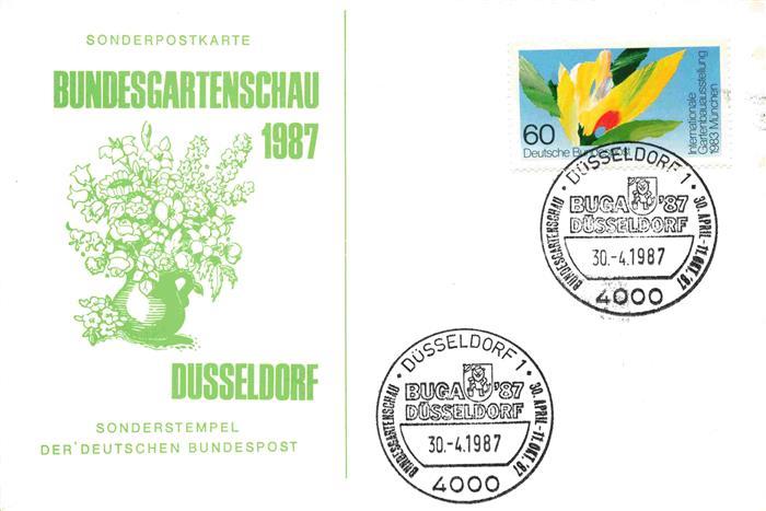 BUGA Bundesgartenschau Duesseldorf Sonderstempel