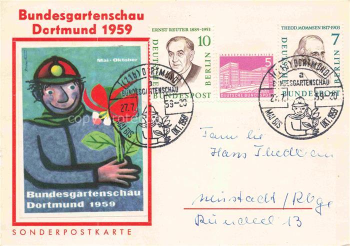 BUGA Bundesgartenschau Dortmund Sonderpostkarte