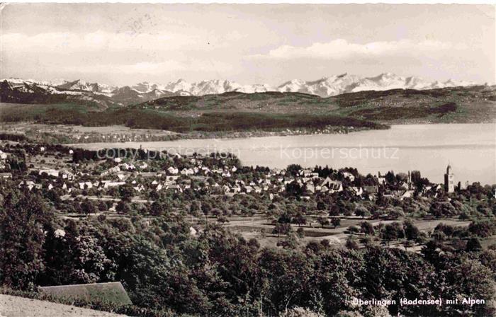 ueberlingen Bodensee BW mit Alpenpanorama