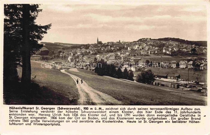 St Georgen  Schwarzwald Panorama