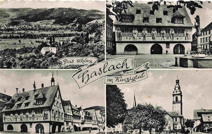 Haslach Kinzigtal Panorama Rathaus Kirche