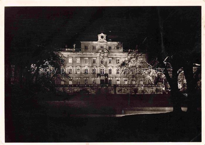 LUDWIGSBURG  BW Gartenschau Bluehendes Barock Abendbeleuchtung des Alten Corps d