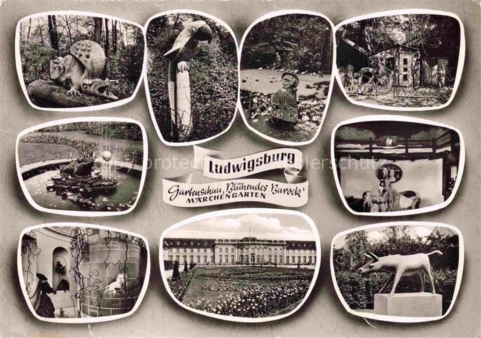 LUDWIGSBURG  BW Schloss mit Gartenschau Bluehendes Barock Maerchengarten Details