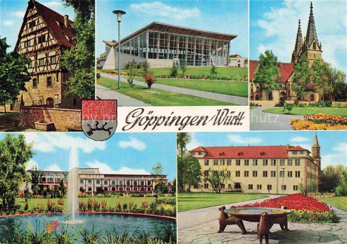 GoePPINGEN BW Fachwerkhaus Stadthalle Kirche Sanatorium Schloss