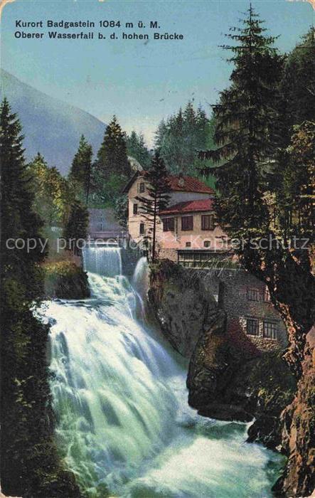 Bruecken Bridges Ponts Badgastein Oberer Wasserfall