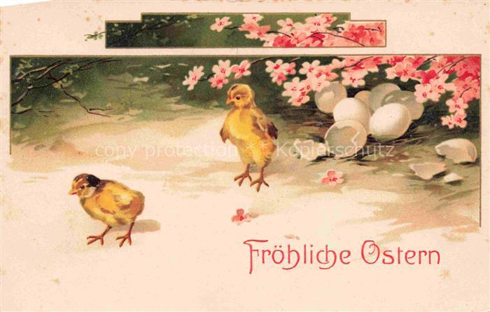 Ostern Easter Paques Pasqua-- Kueken Eier