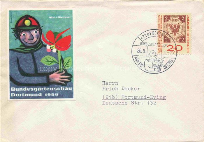 BUGA Bundesgartenschau Briefumschlag  Dortmund