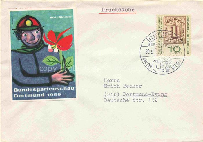 BUGA Bundesgartenschau Dortmund Briefumschlag