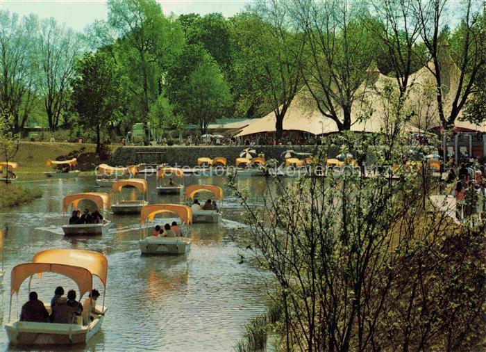 BUGA Bundesgartenschau Mannheim See Café Boots Gondeln Rosarium