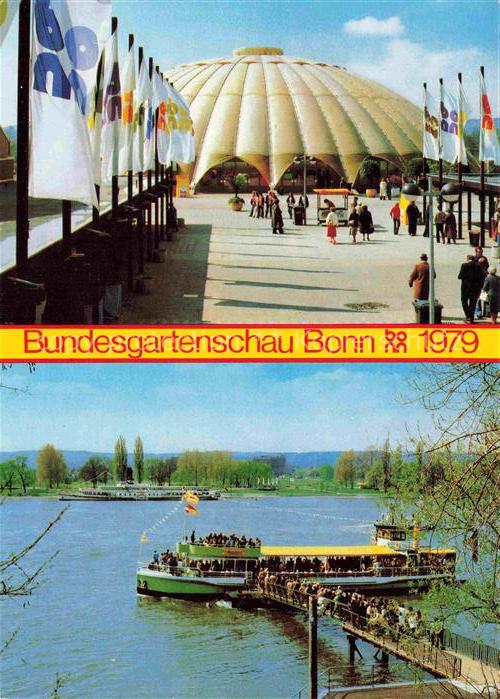 BUGA Bundesgartenschau Bonn Beuel Kuppelhalle Schiffrestaurant