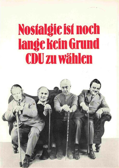 Politik CDU Wahl Nr. 19 Klaus Staeck