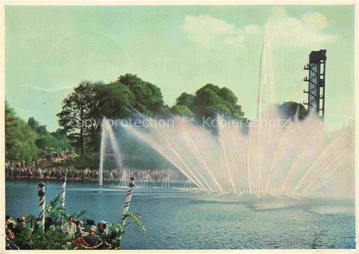 IGA Gartenbauaustellung International Hamburg Wasserspiele Agfa Color