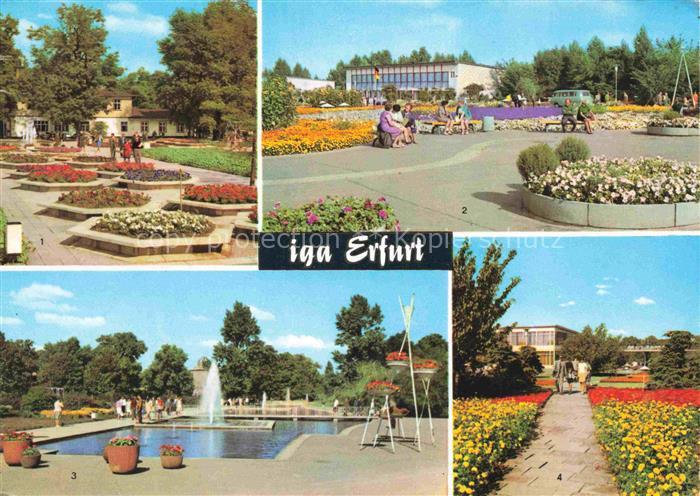 IGA Gartenbauaustellung International Erfurt DDR Rosen Festplatz Wasserachse